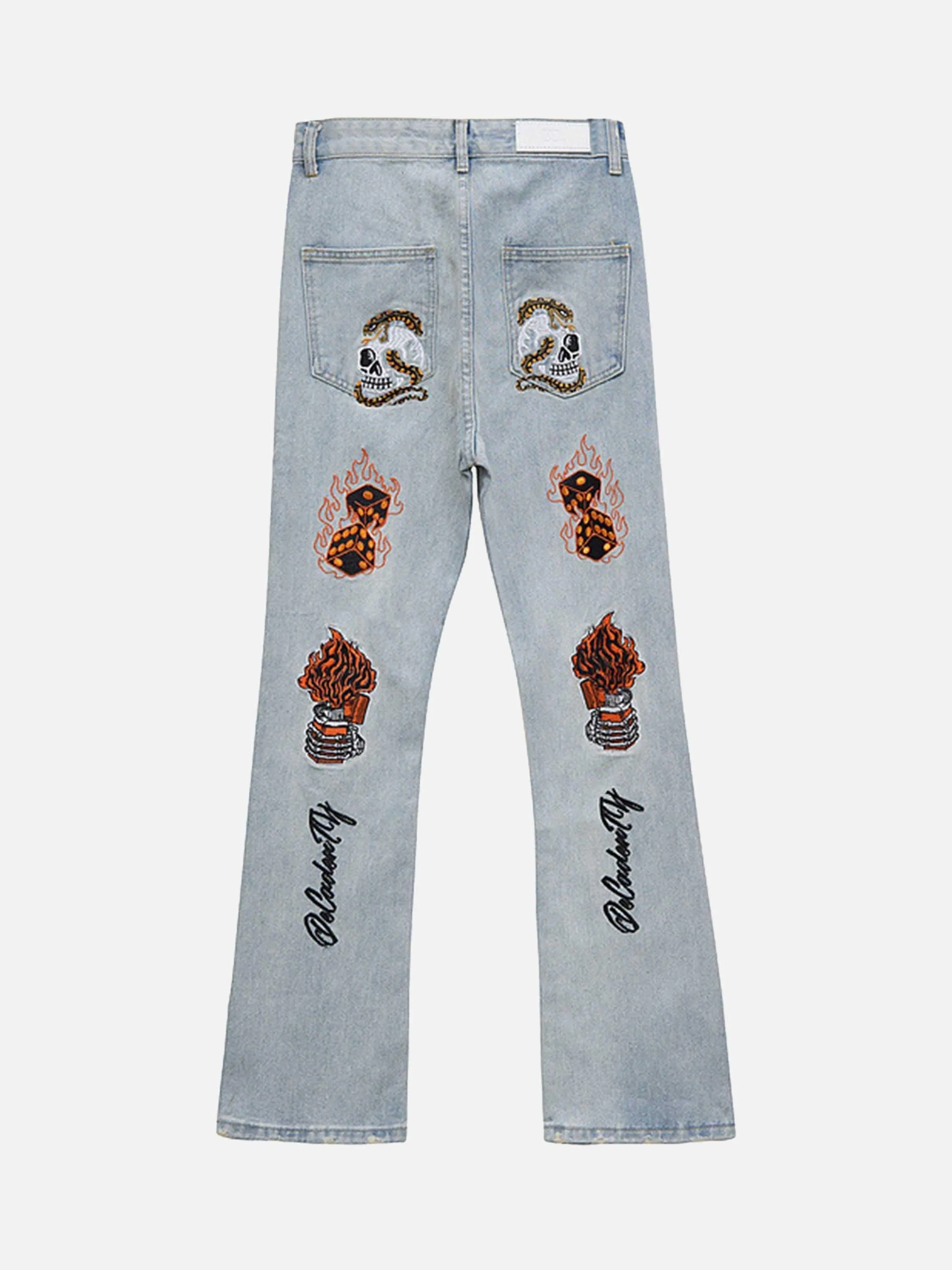 1984 High Street Embroidery Retro Jeans - 1574