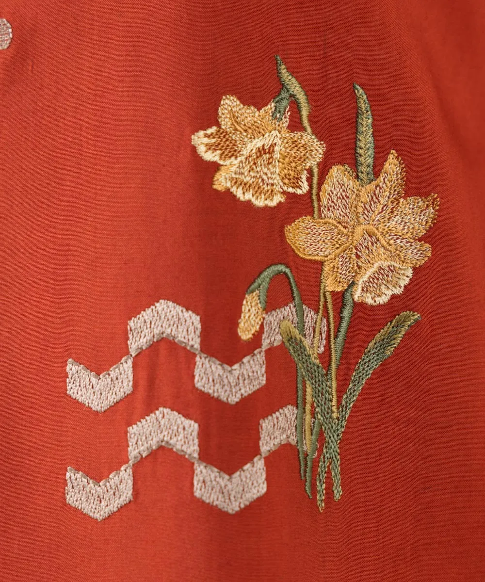 2 Piece - Embroidered Arabic Lawn Suit