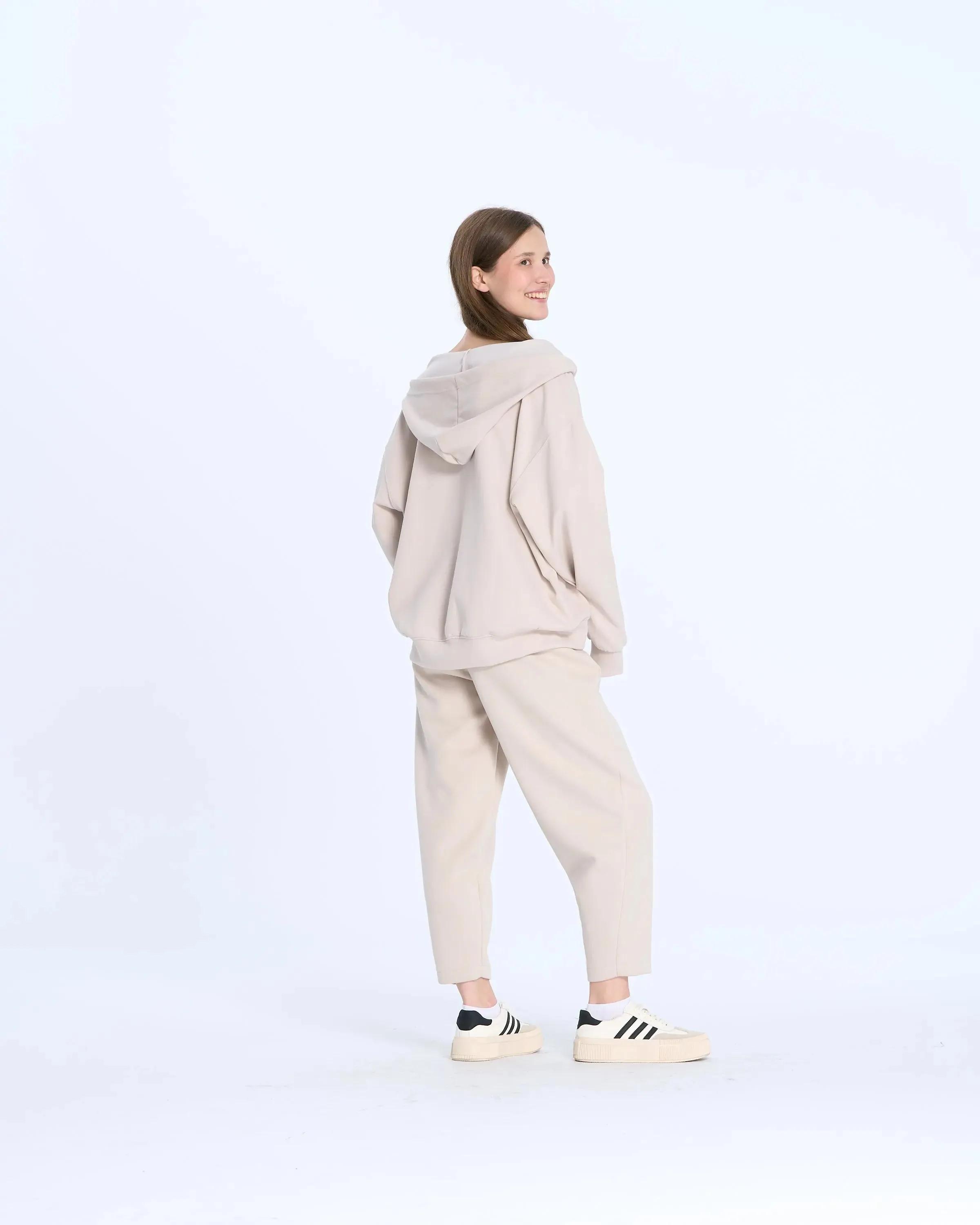 8807 Layered Hoodie Top