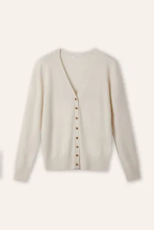 AMELIA superfine cashmere cardigan (Oatmeal)