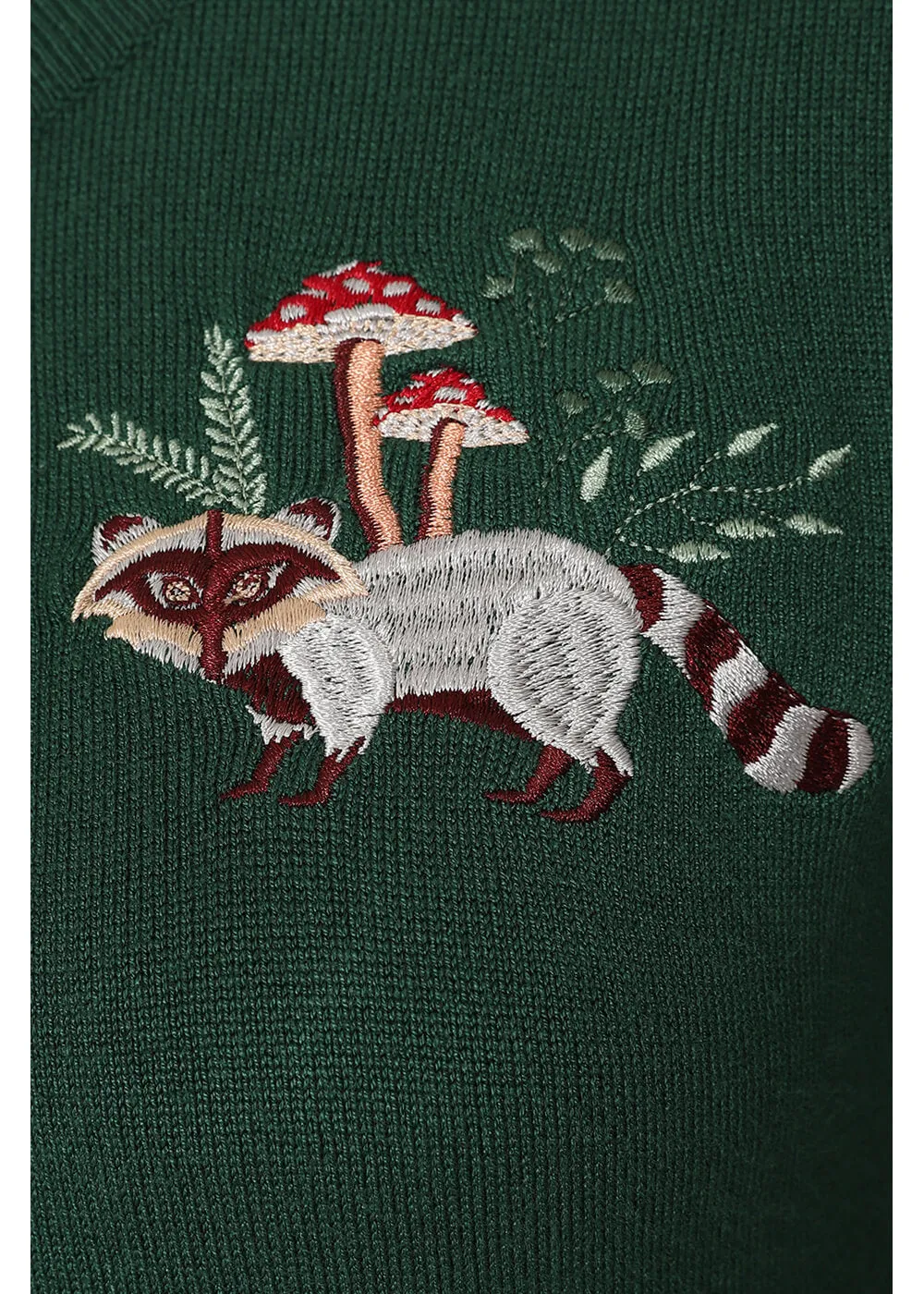 Banned Woodland Mushroom 40's Cardigan Green