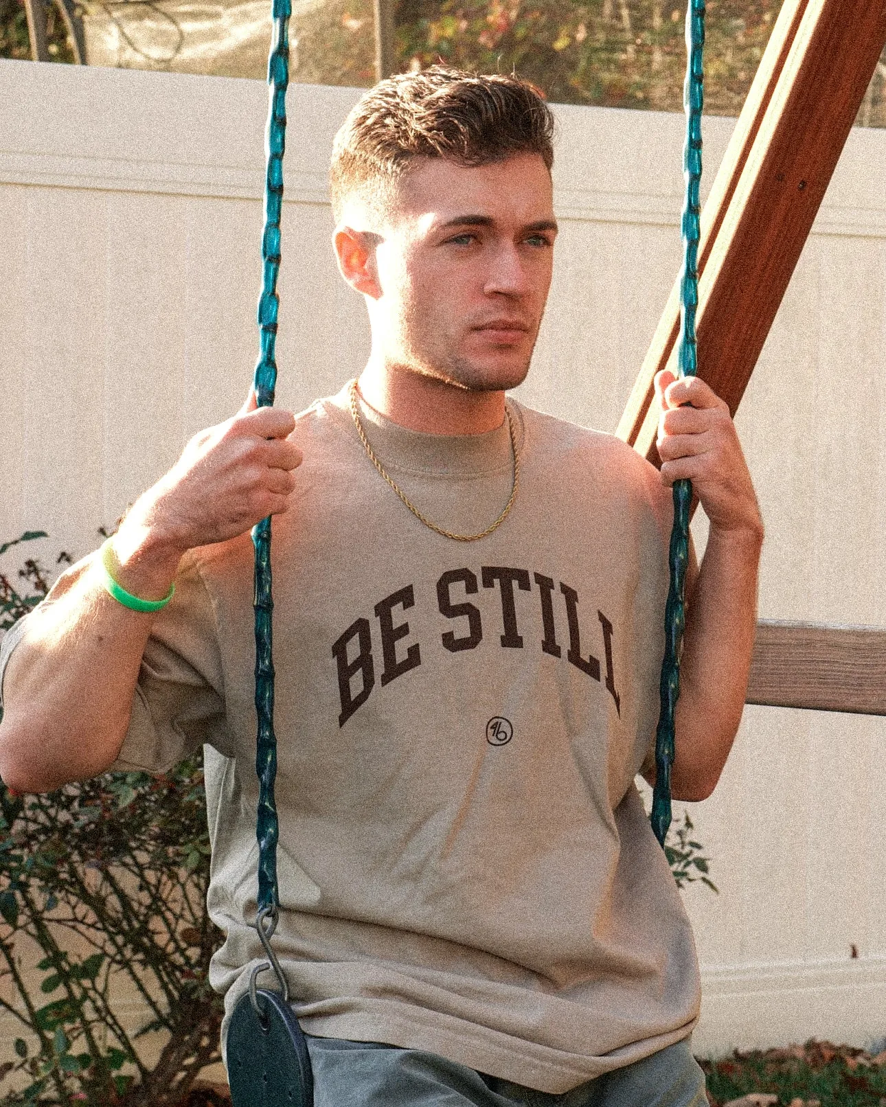 BE STILL University Style Heavy Tee