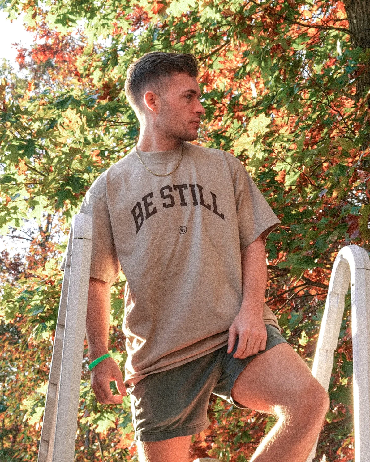 BE STILL University Style Heavy Tee