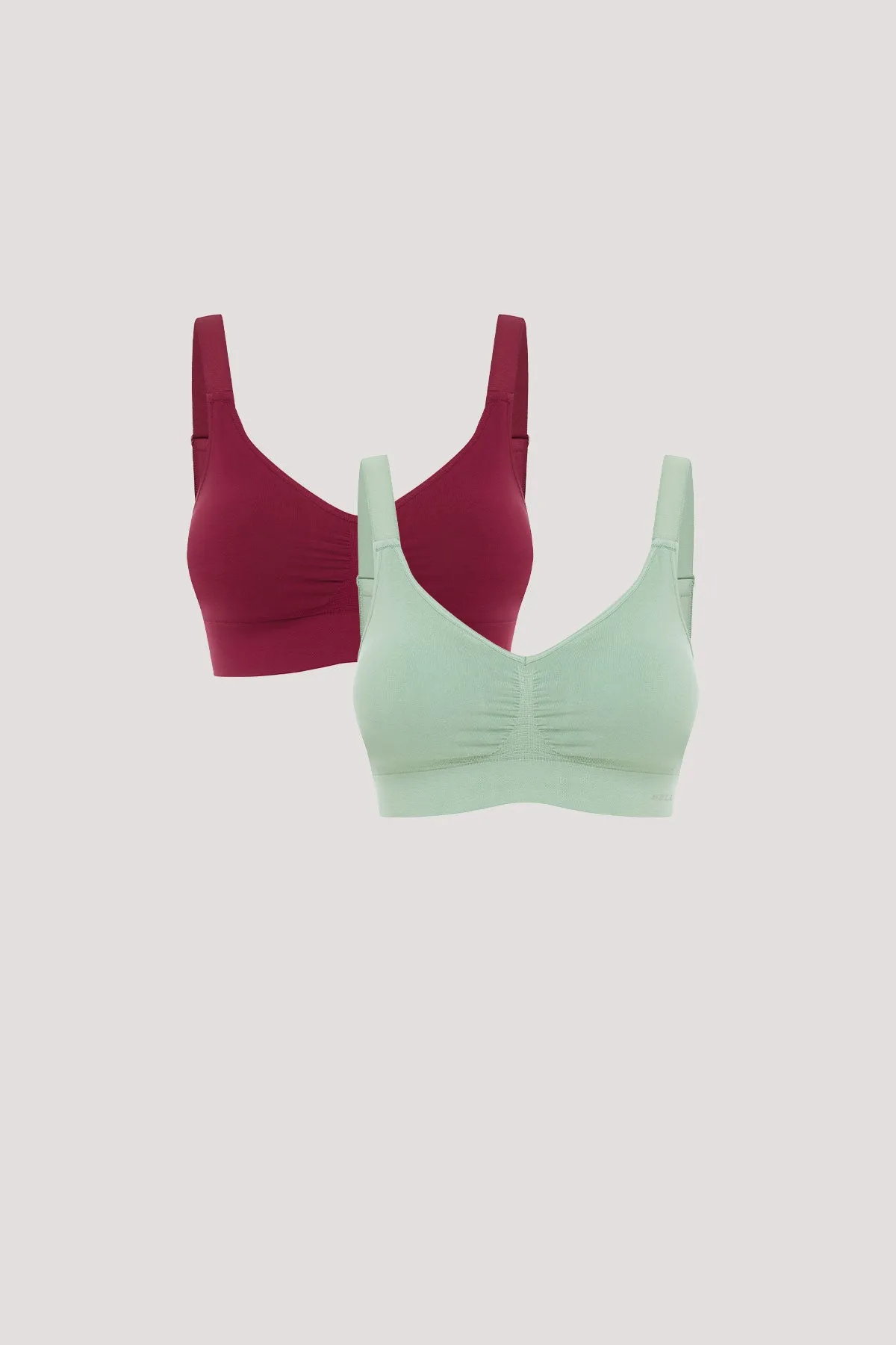 Bella Bamboo Ultimate Adjustable Crop Bra 2pk