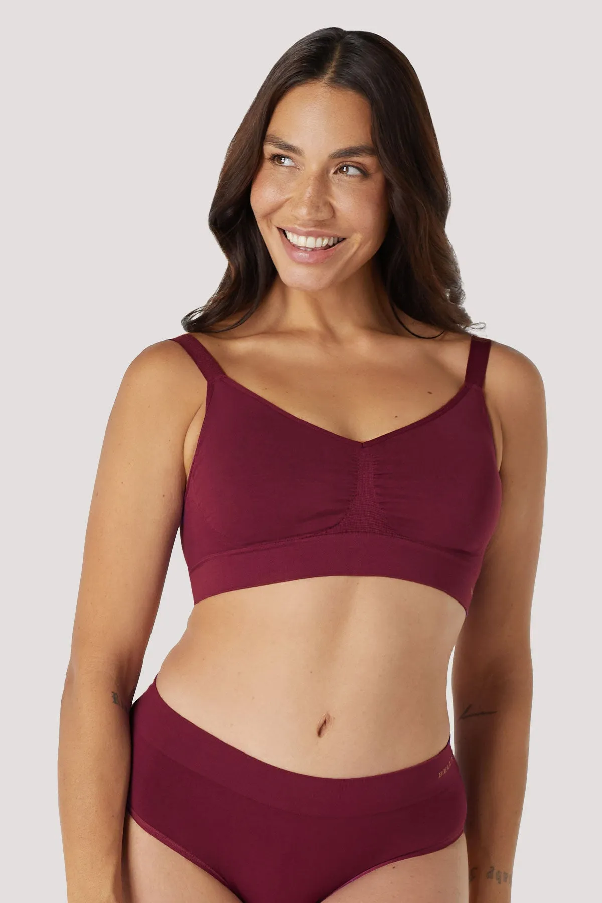 Bella Bamboo Ultimate Adjustable Crop Bra 2pk