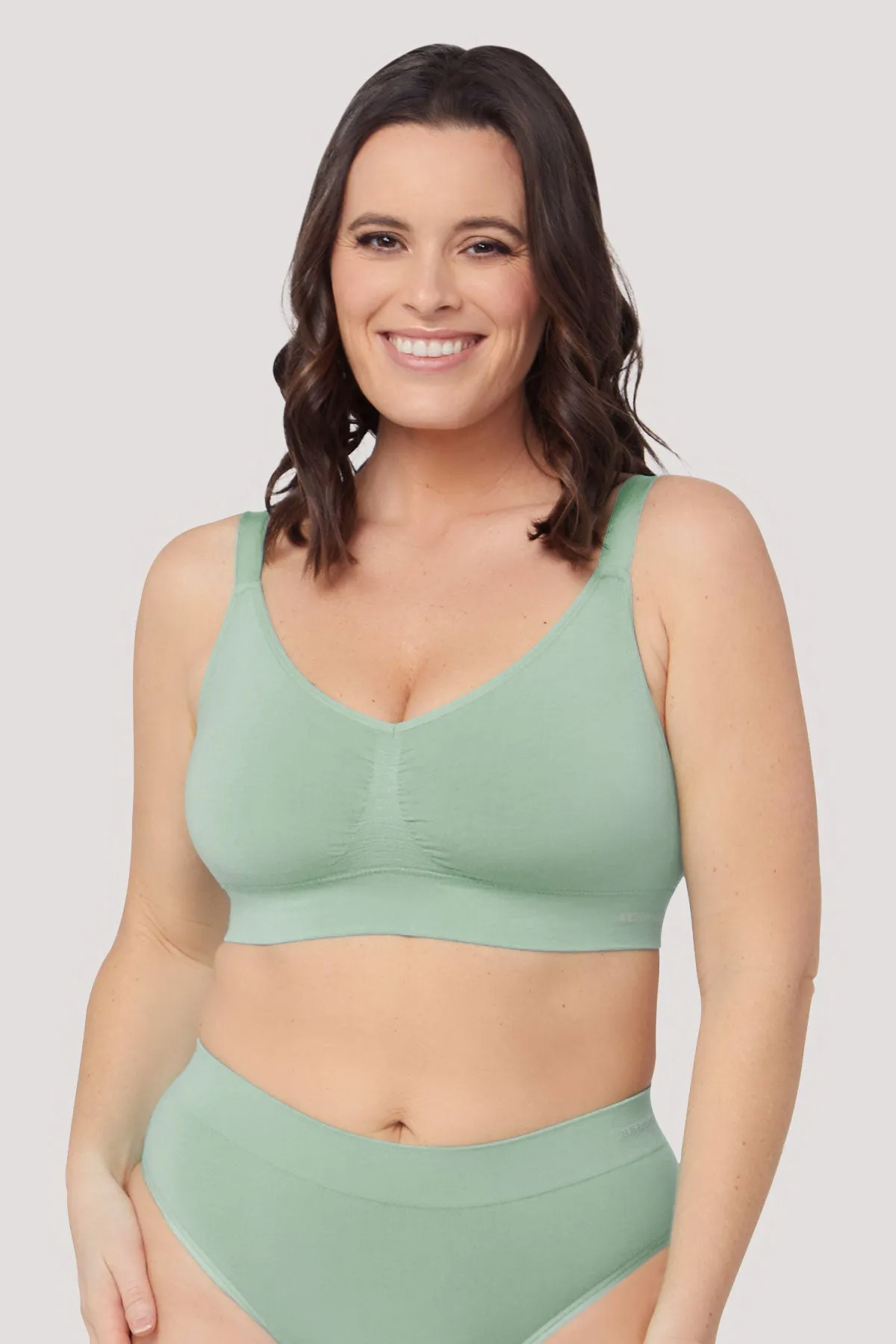 Bella Bamboo Ultimate Adjustable Crop Bra 2pk