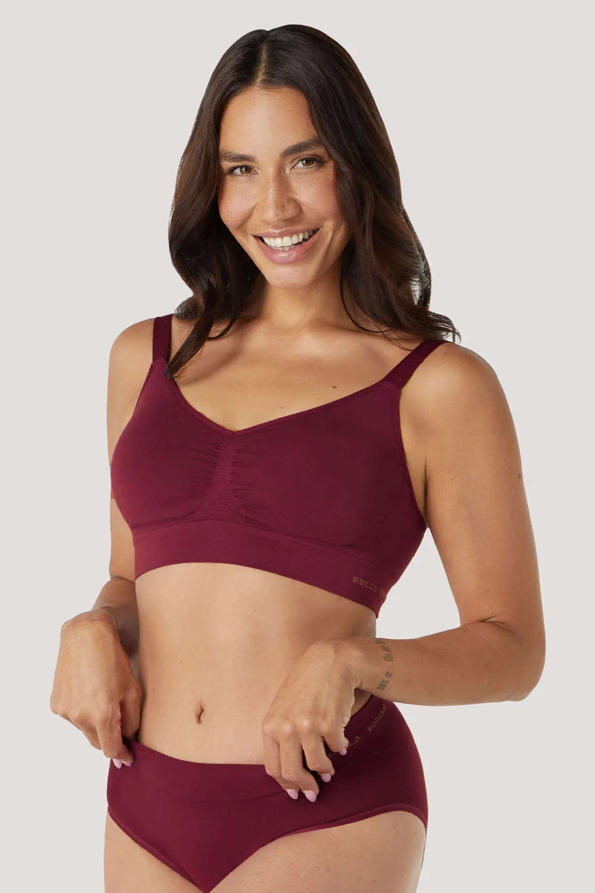 Bella Bamboo Ultimate Adjustable Crop Bra 2pk