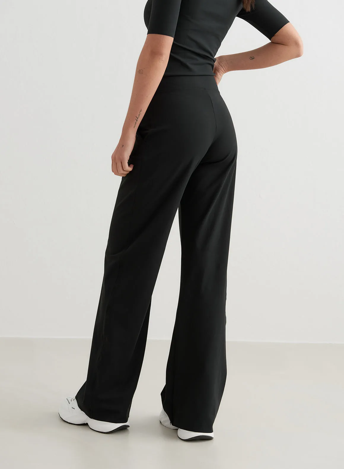 Black Sense Wide Pants