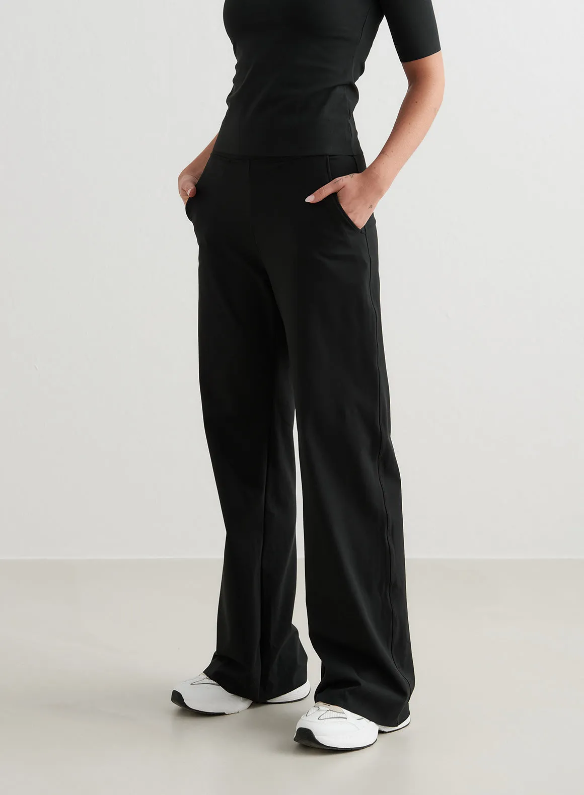 Black Sense Wide Pants