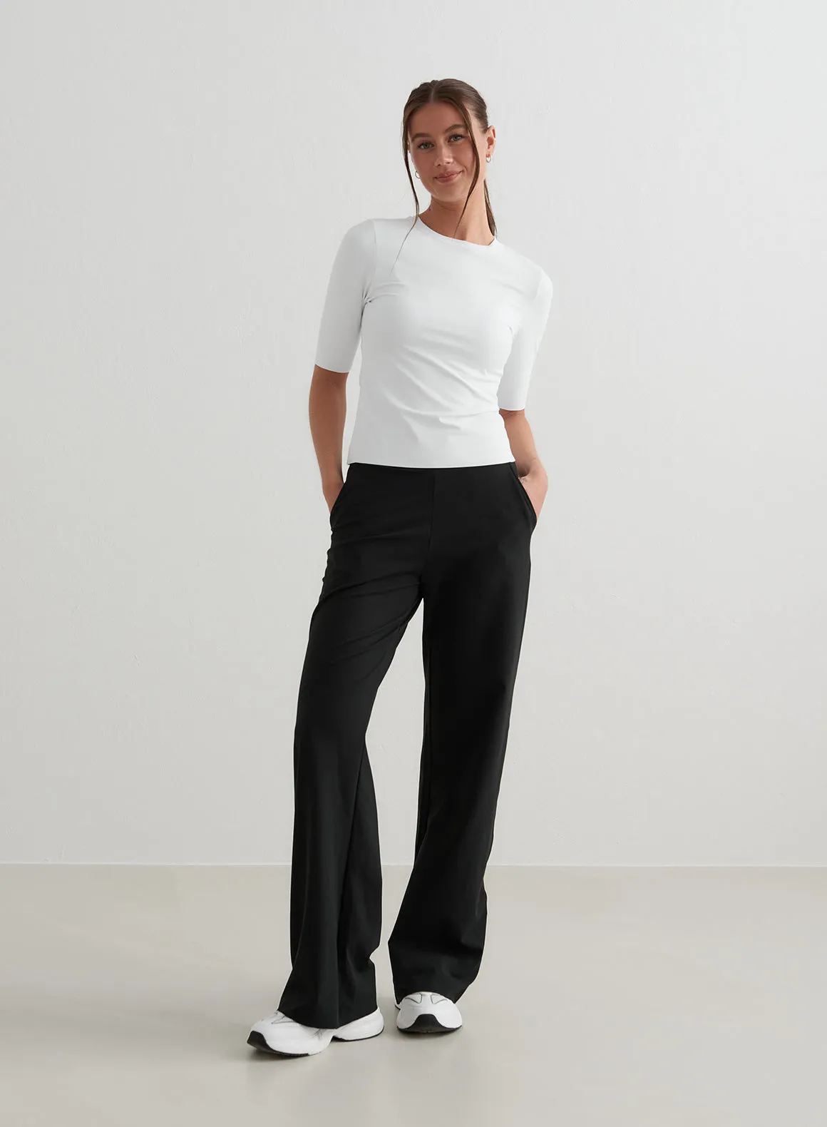 Black Sense Wide Pants