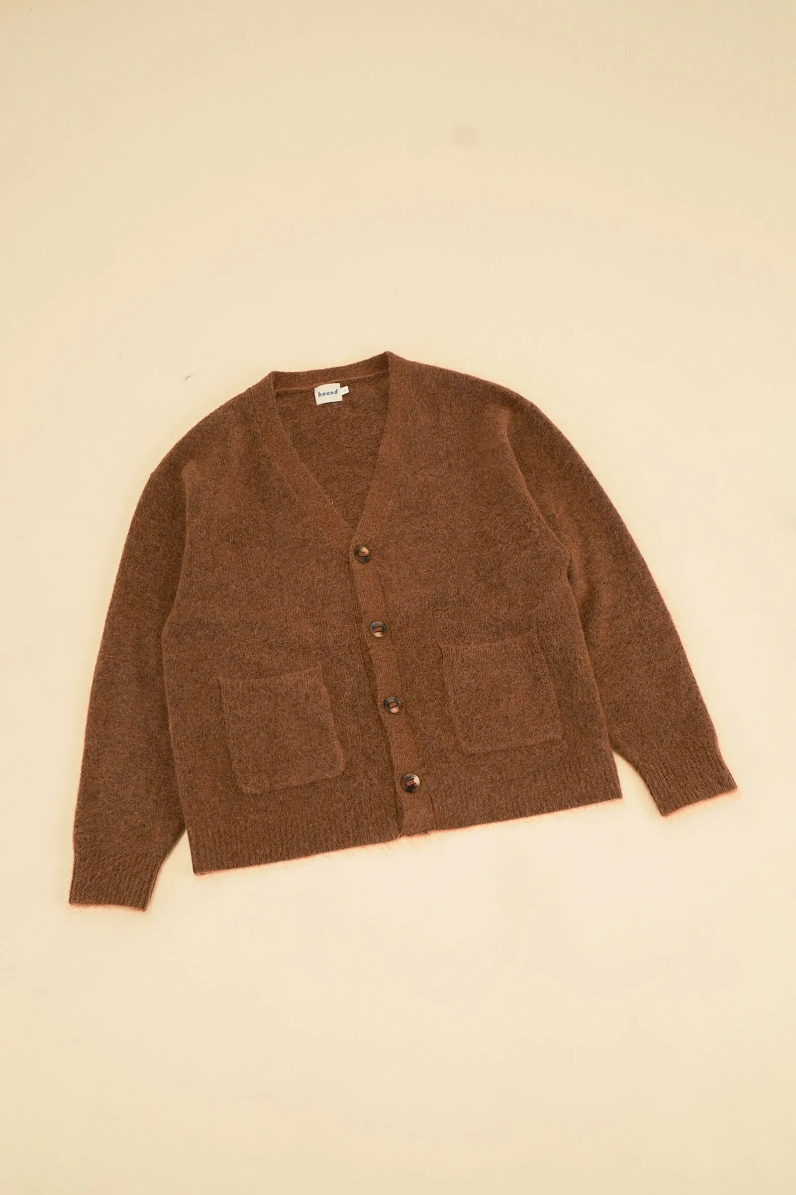 bound Sawyer Mohair Cardigan - Brown