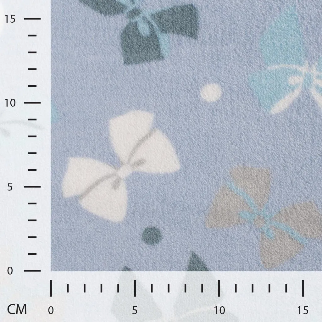 Bow and Dots Double Face Cuddle Fleece Fabric