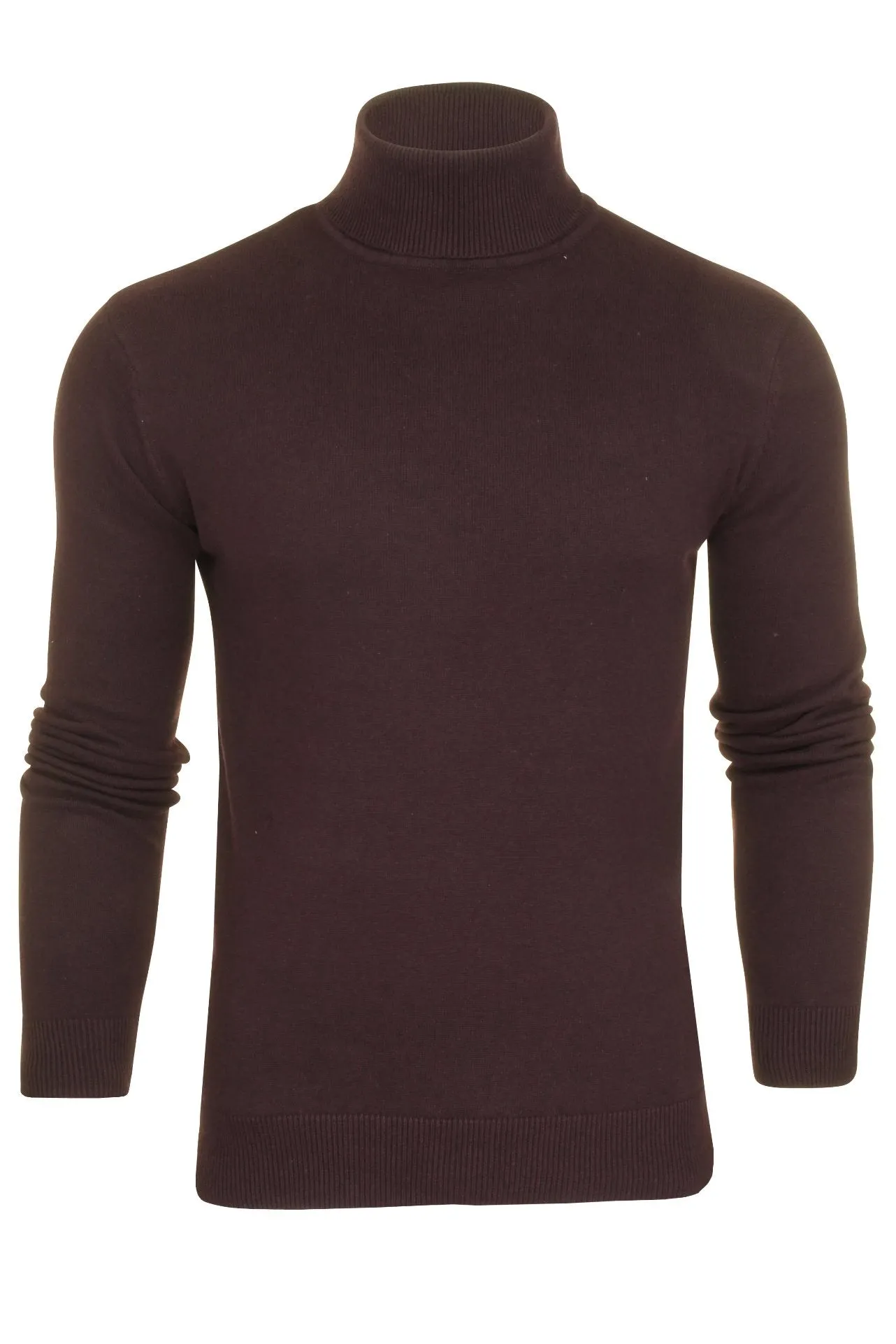 Brave Soul Mens Polo Roll Neck Jumper Hume