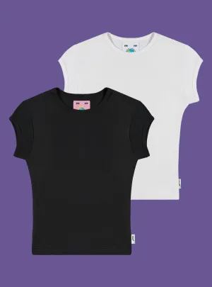 Cap Sleeve Baby Tee Two-Pack