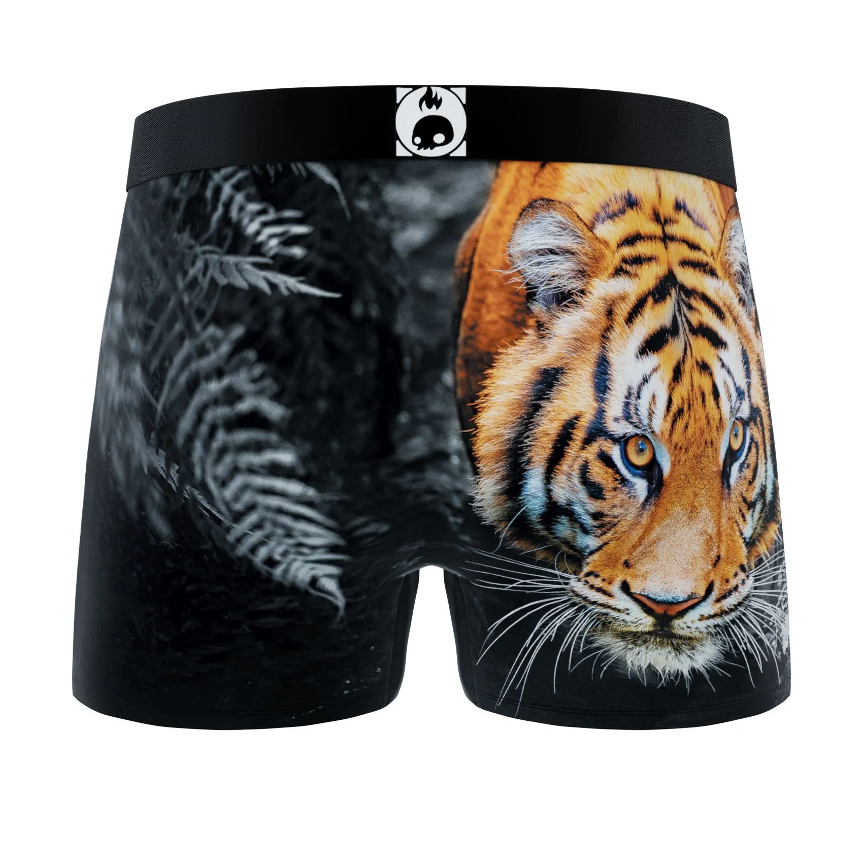 CRAZYBOXER Animal Tiger Men's Boxer Briefs (3 pack)