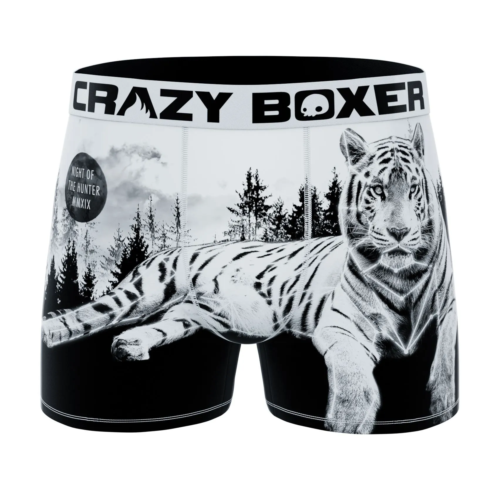 CRAZYBOXER Animal Tiger Men's Boxer Briefs (3 pack)