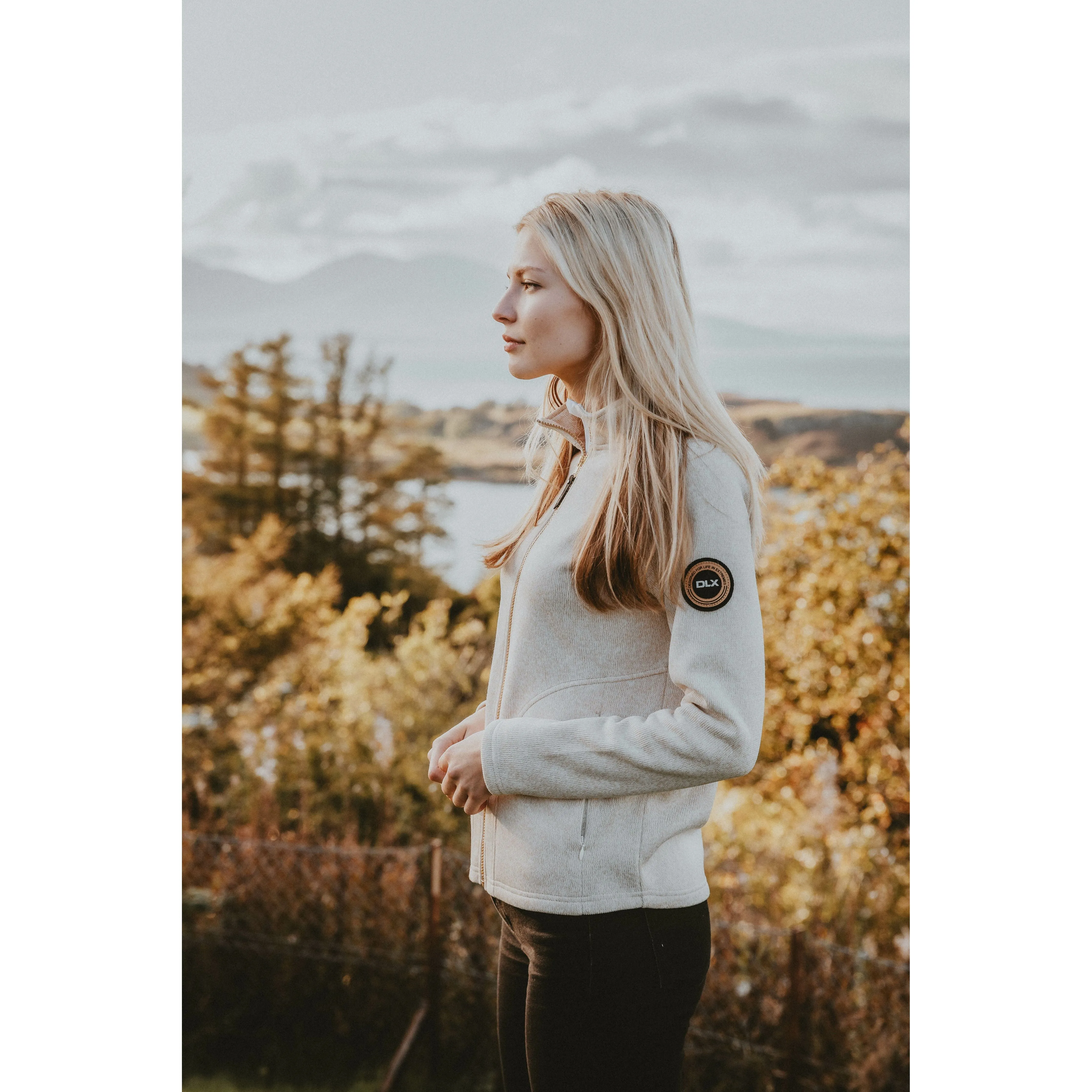 Dawn Women's DLX Fleece Jacket in White Marl