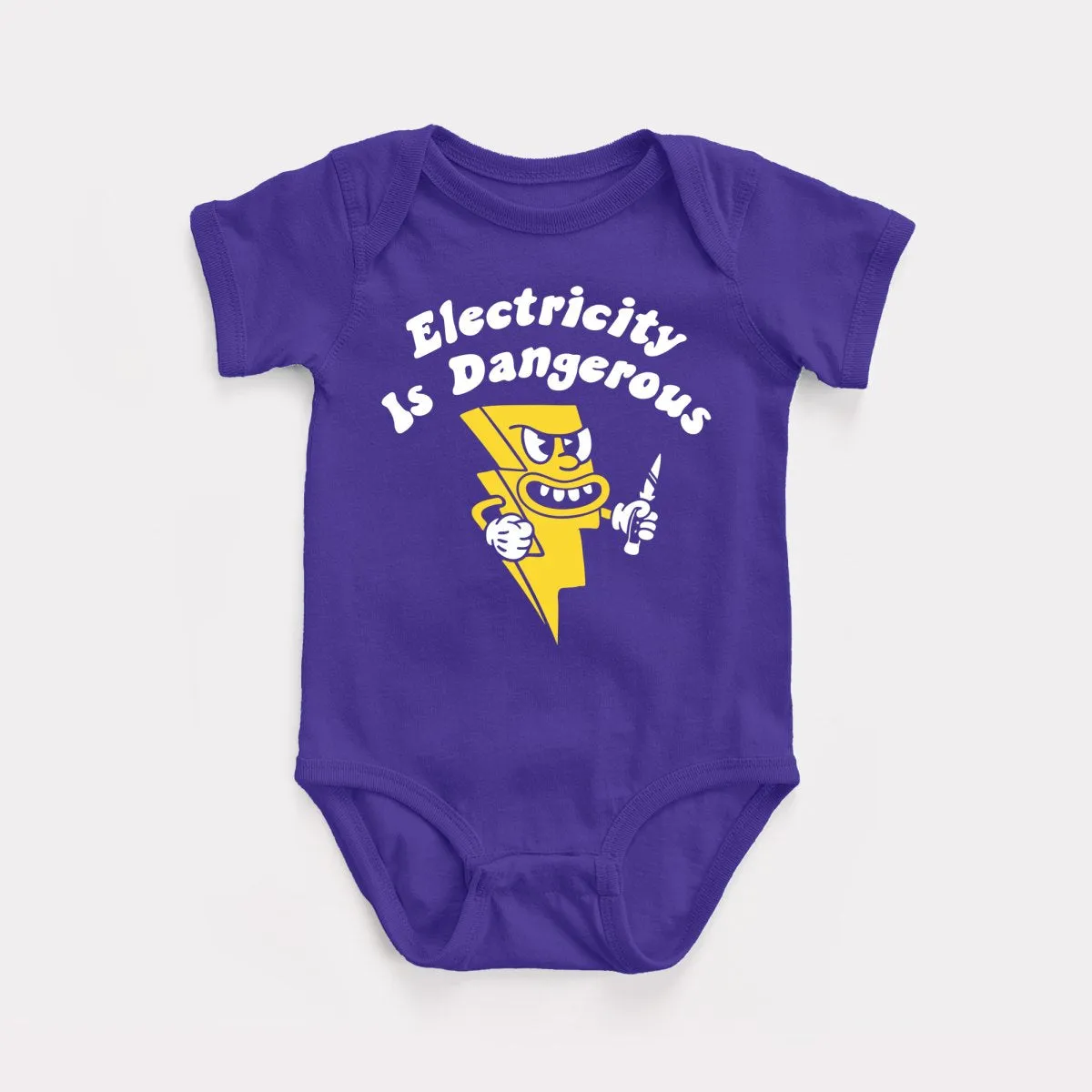 Electricity Is Dangerous Baby Bodysuit