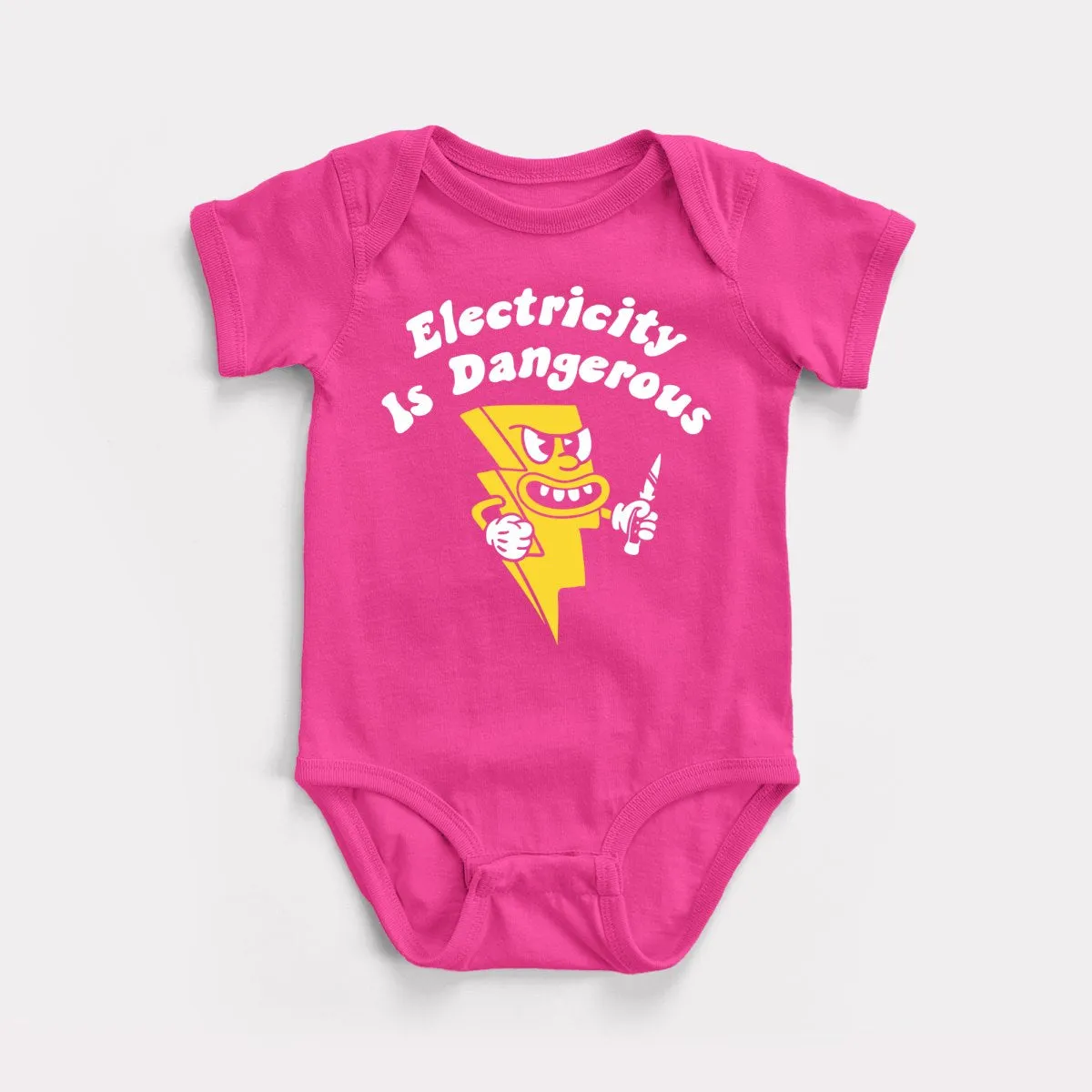 Electricity Is Dangerous Baby Bodysuit