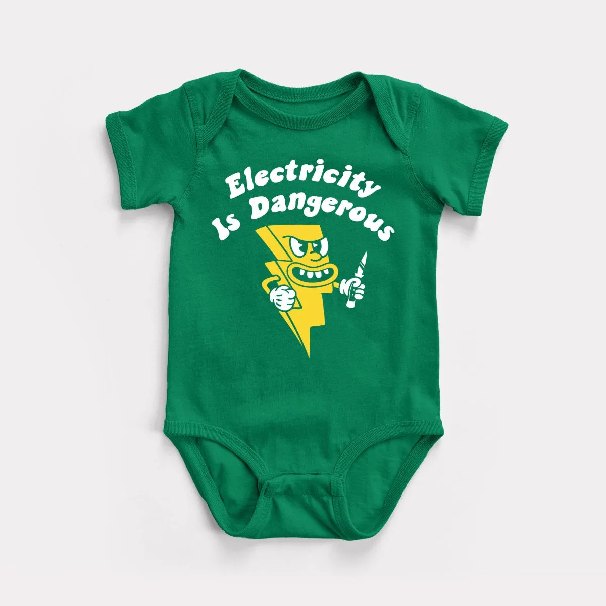 Electricity Is Dangerous Baby Bodysuit