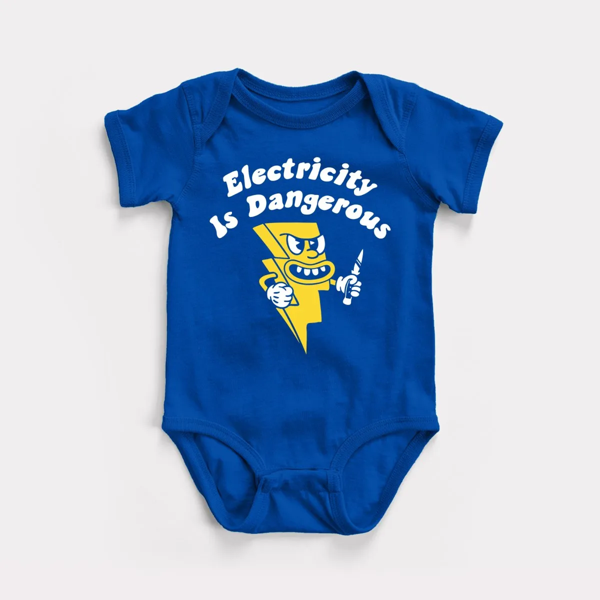 Electricity Is Dangerous Baby Bodysuit