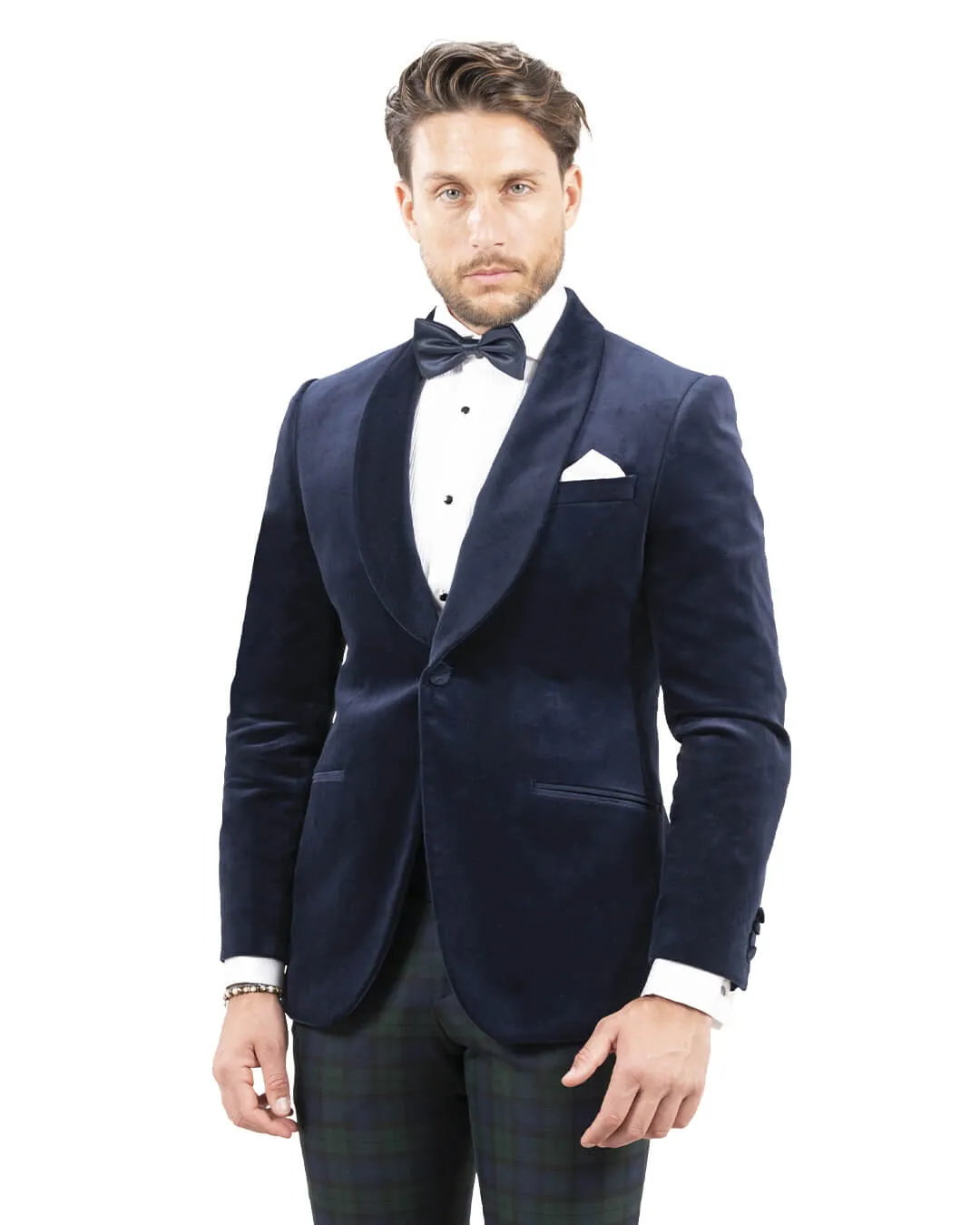 Evening Jacket Velvet Navy