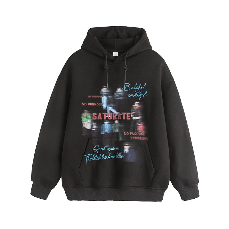 Faire Echo ombre character print Hoodie