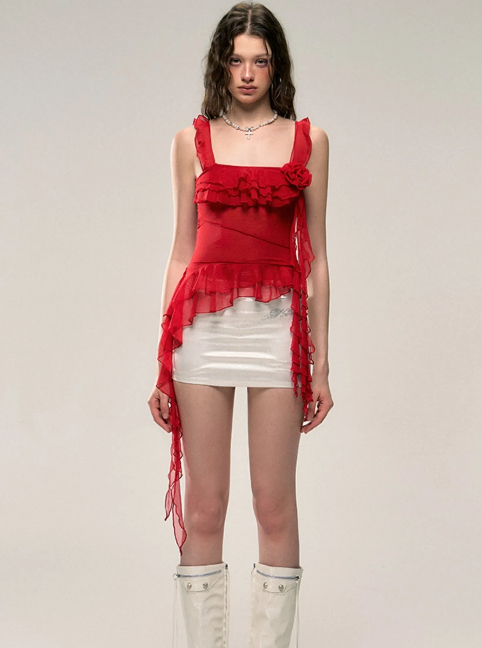 Flamenco Flair Ruffled Camisole