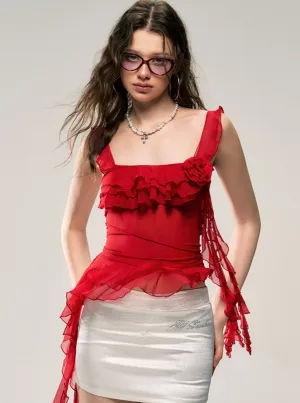 Flamenco Flair Ruffled Camisole