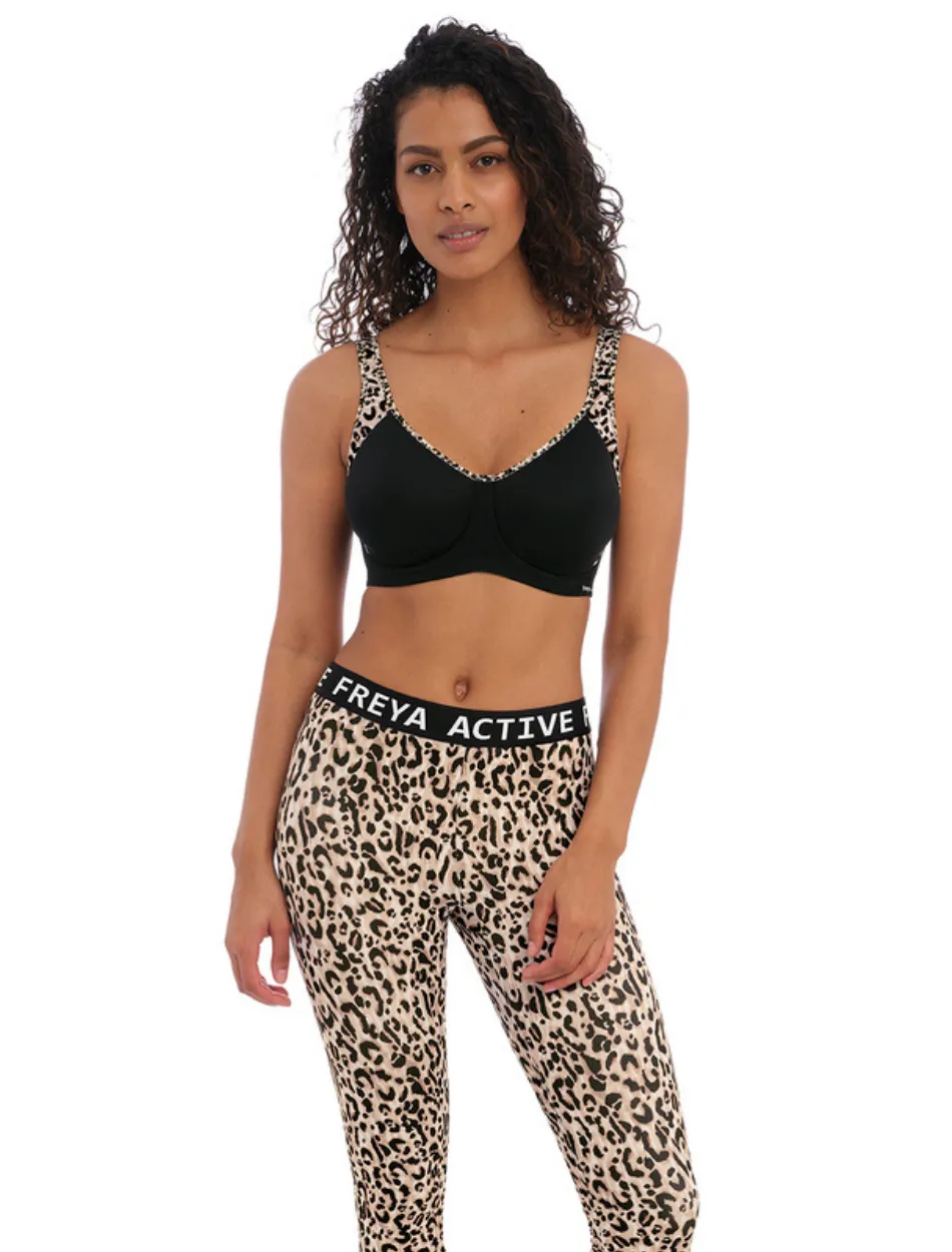 Freya Active Sonic Uw Molded Sports Bra, Pure Leopard | Leopard Sports Bra | Freya Sports Bra