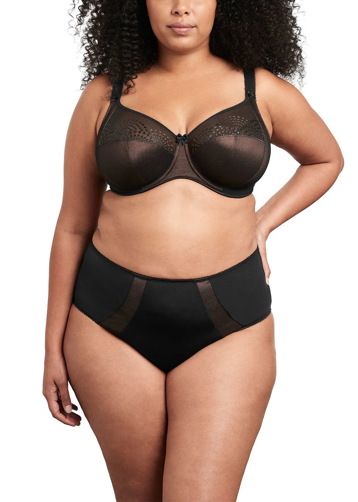 Goddess Sarah Banded Bra, Black