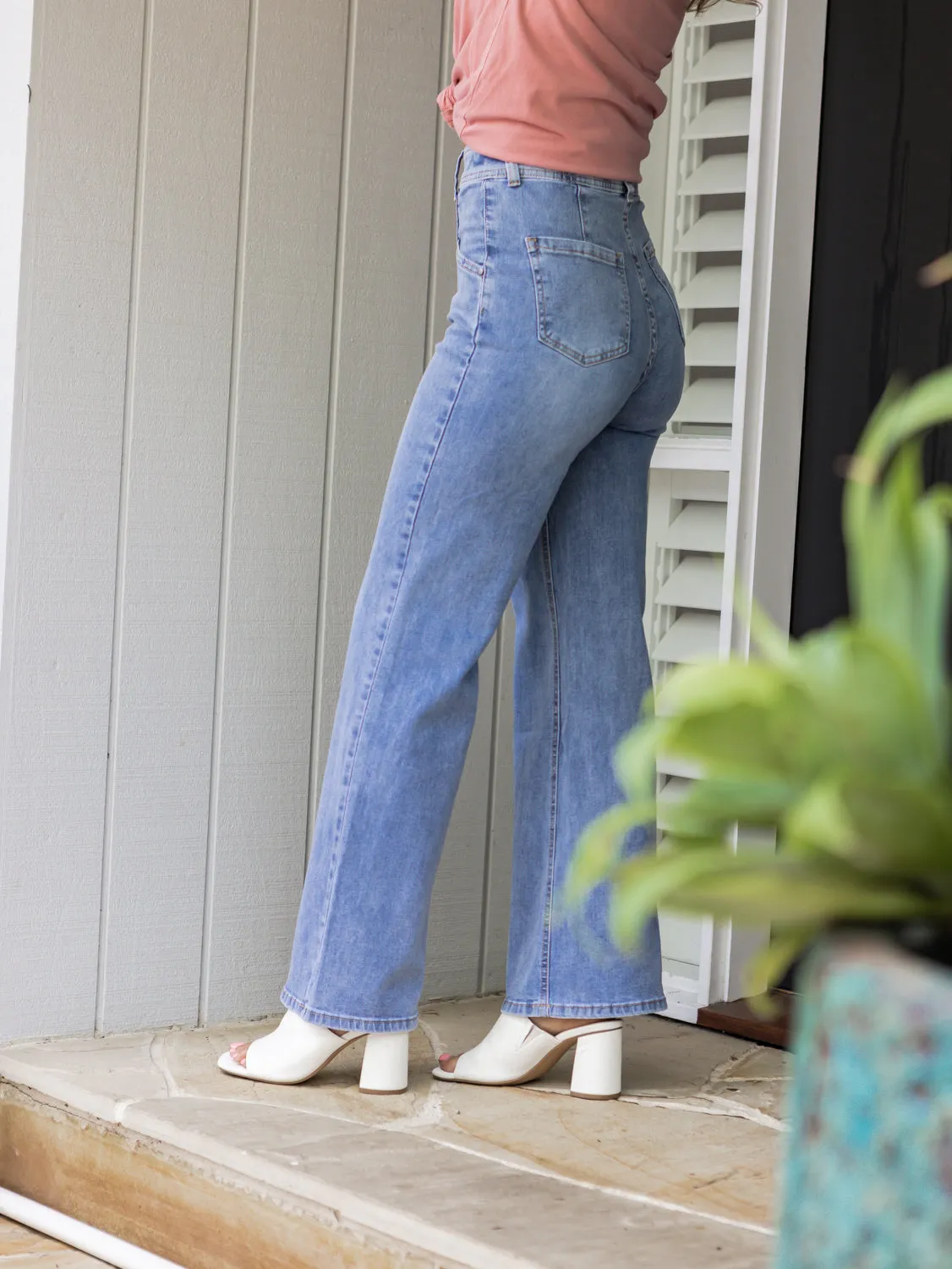 Hudson Wide Leg - Light Denim