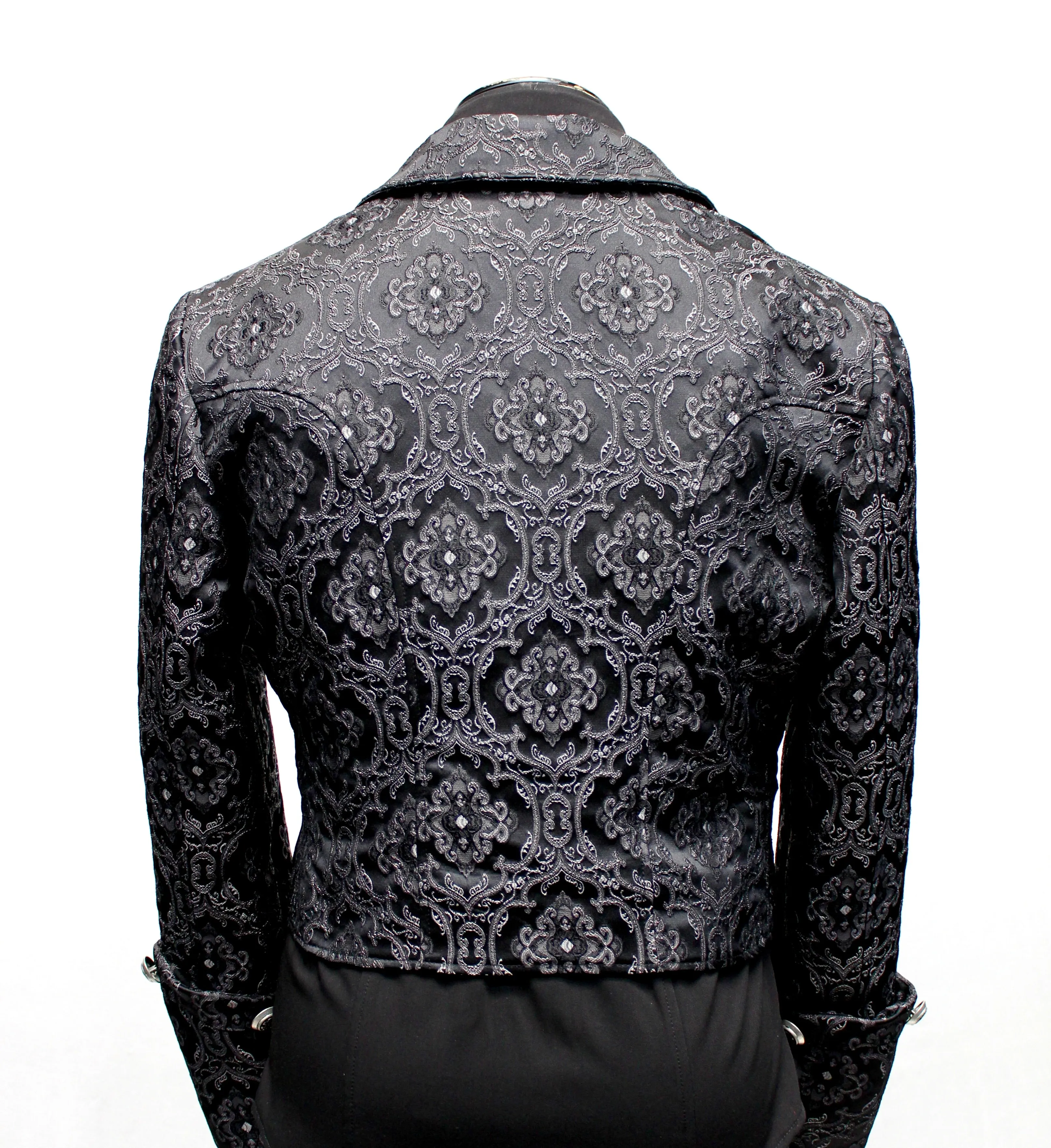 IMPERIAL JACKET - BLACK EDWARDIAN BROCADE