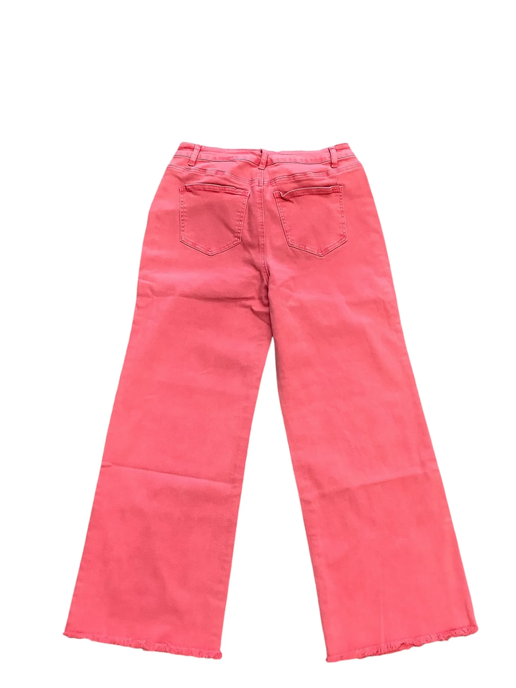 Jeans Flared By Zenana Outfitters In Pink, Size: Xl