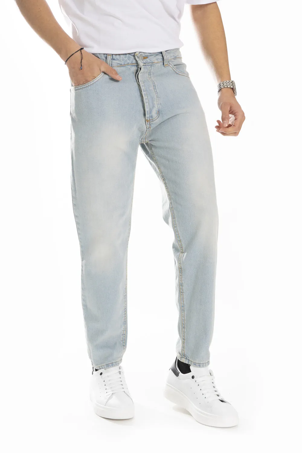 Jeans Uomo Regular Sabbiato Art. JS445