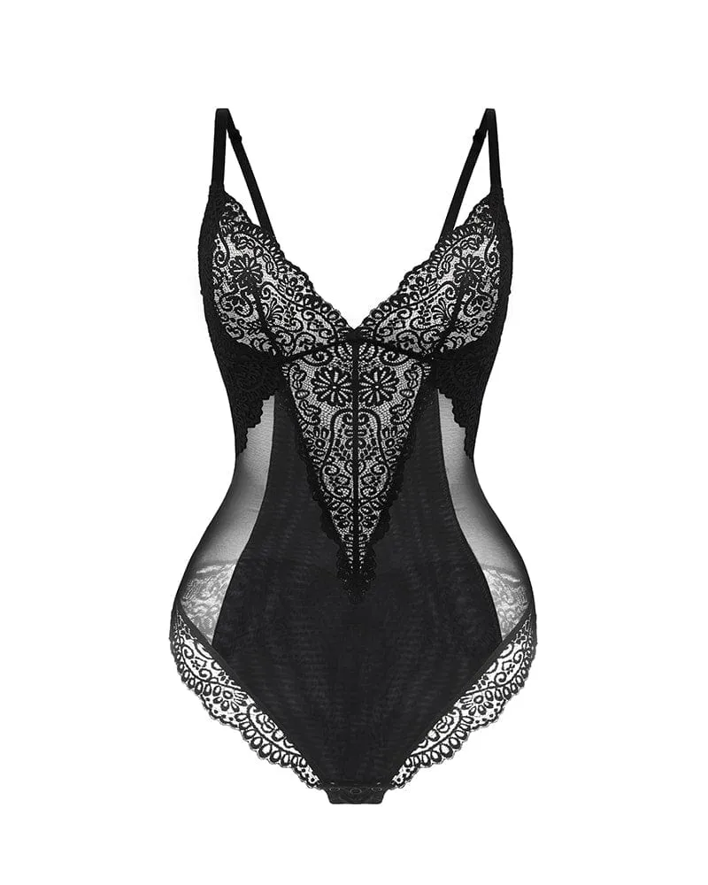 LacyDaisy Mesh Lace Lingerie Bodysuit