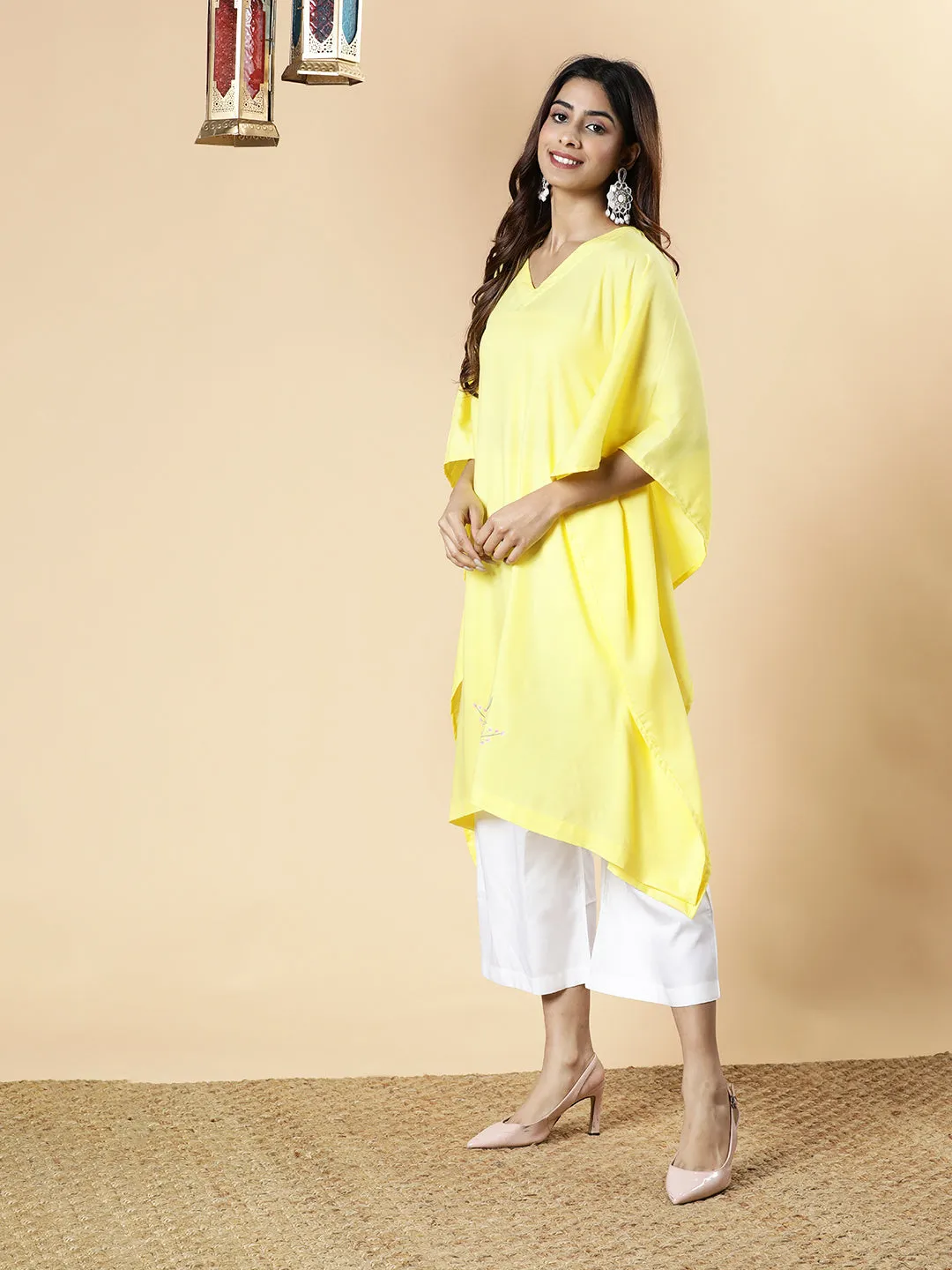 Lemon LongKurta - GulabENimbooda