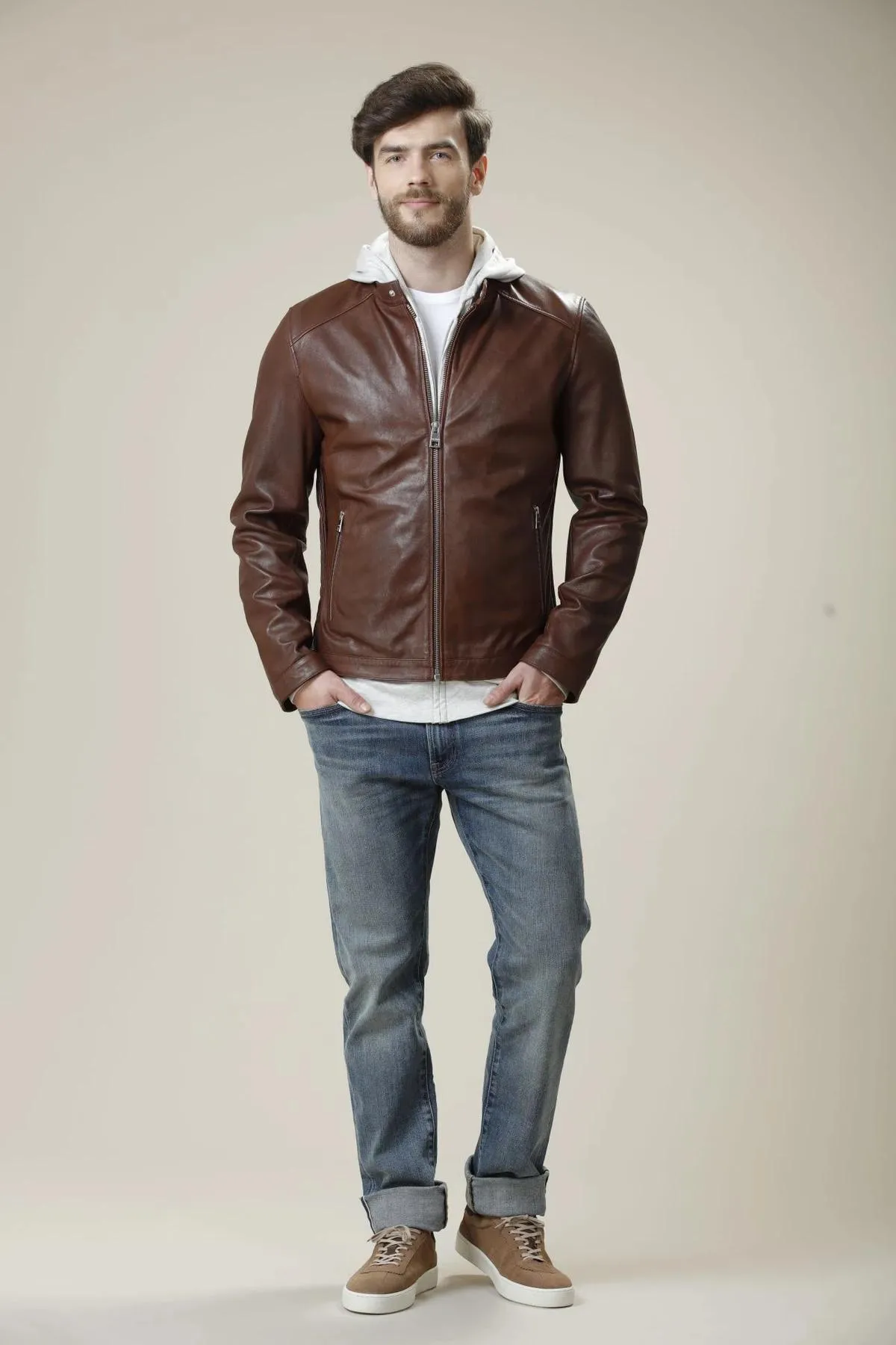 Luxurious Brown Jacket For Men | Slim Fit Jacket