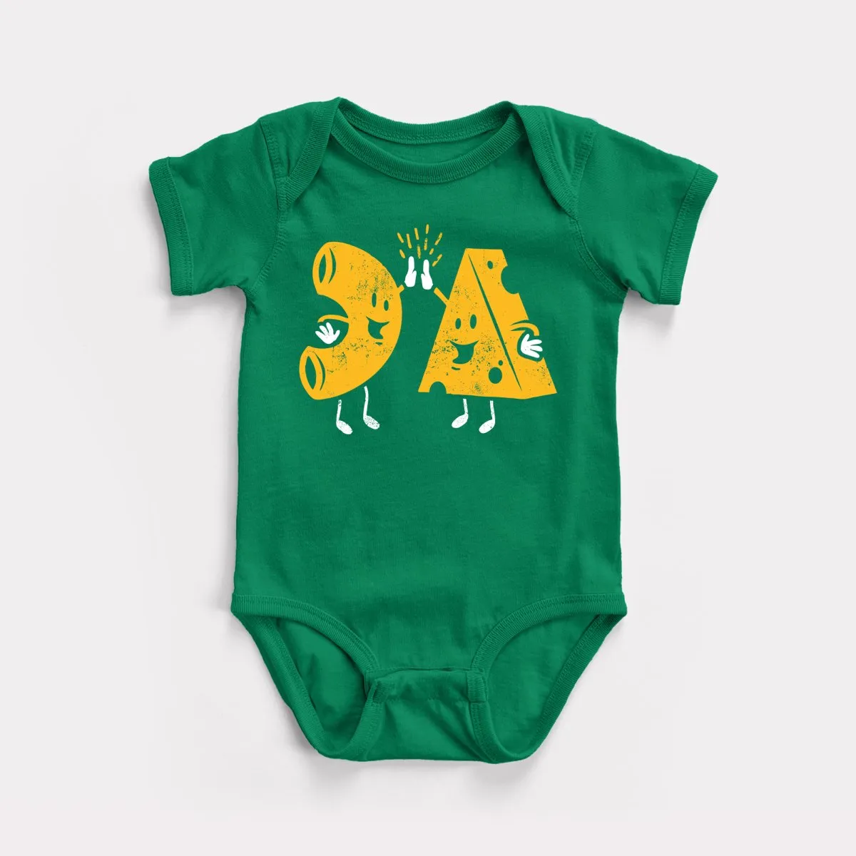 Mac And Cheese High Five Baby Bodysuit