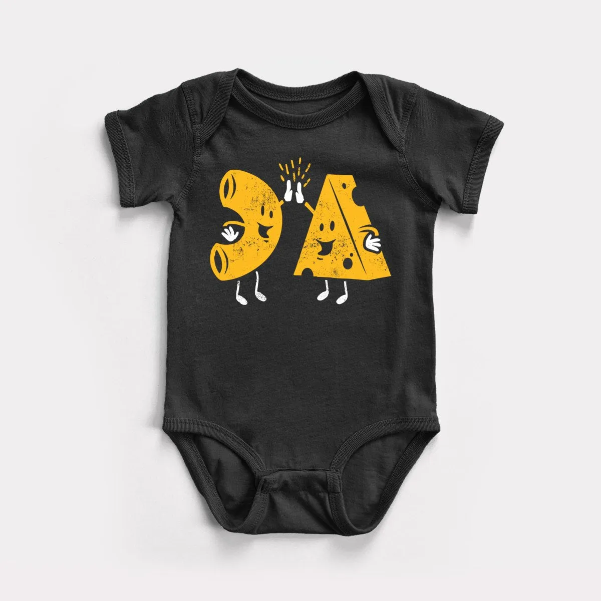 Mac And Cheese High Five Baby Bodysuit