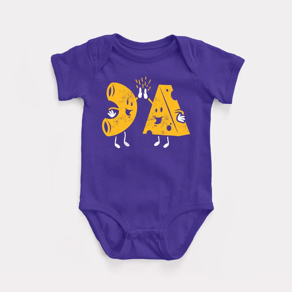 Mac And Cheese High Five Baby Bodysuit