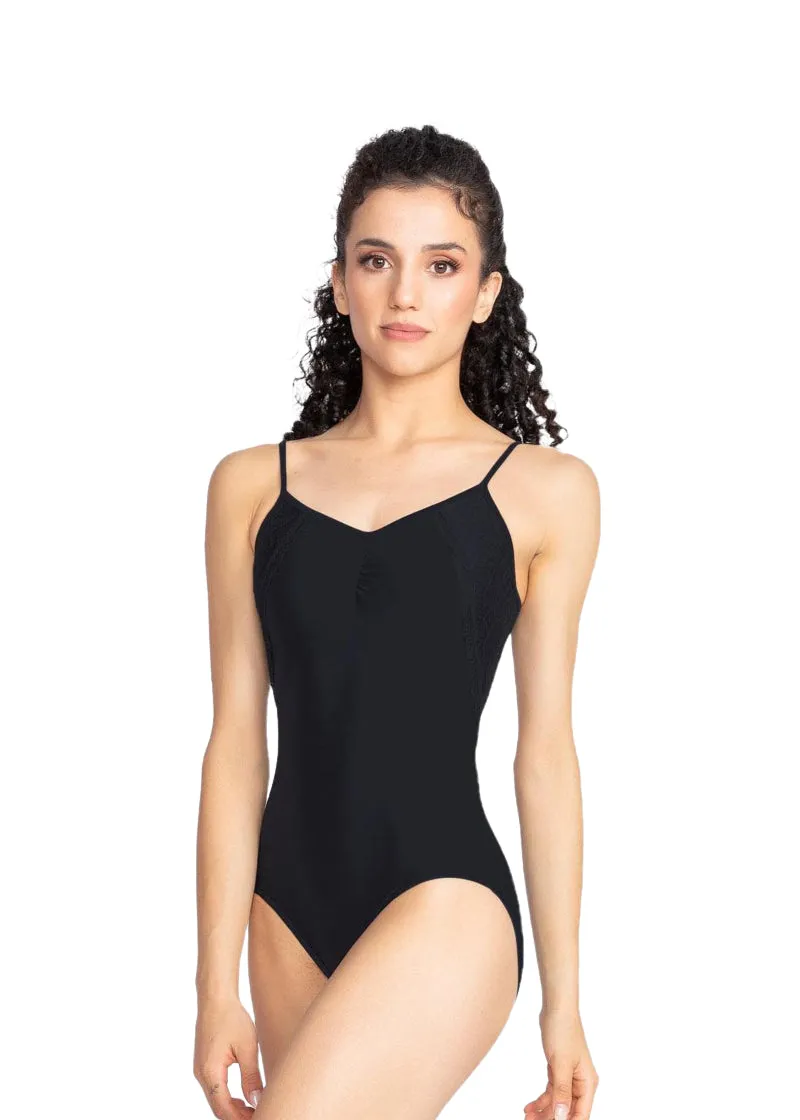 Melissa Lace Camisole Leotard (Black)