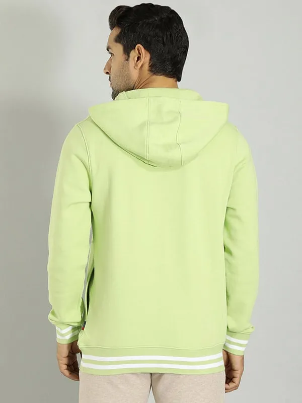 Men Solid Sweatshirt with Hoodie