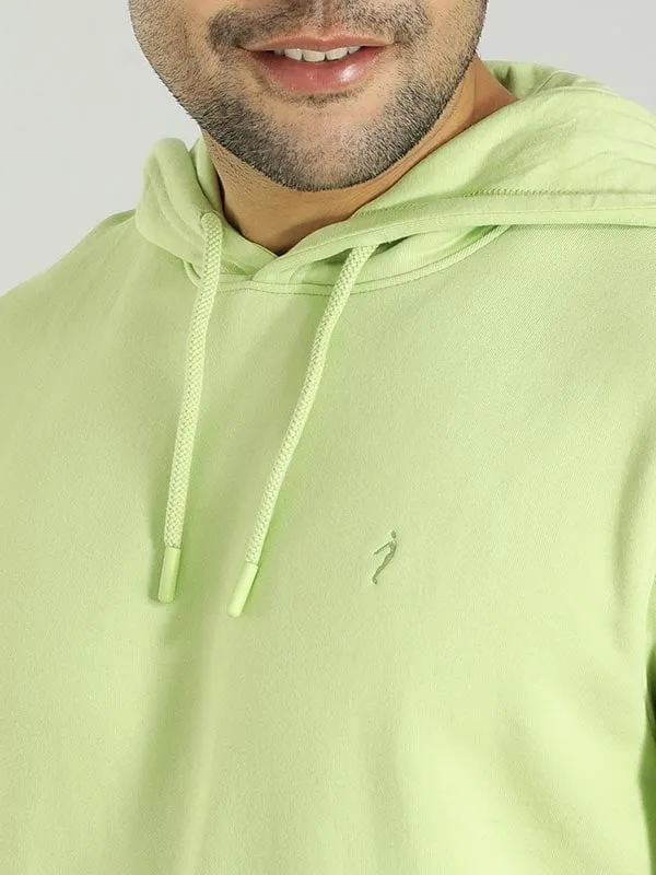 Men Solid Sweatshirt with Hoodie