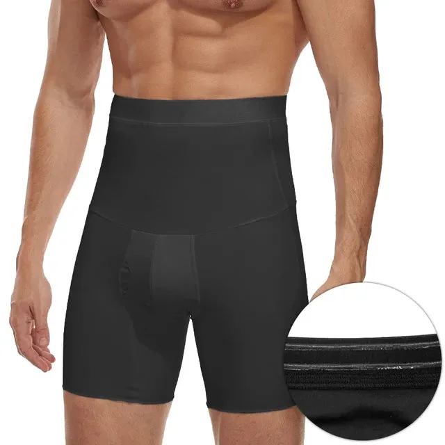 Men's Body Shaper Compression Shorts: Tummy Control Slimming Shapewear