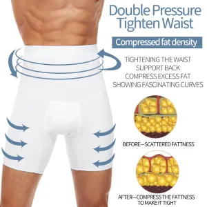 Men's Body Shaper Compression Shorts: Tummy Control Slimming Shapewear