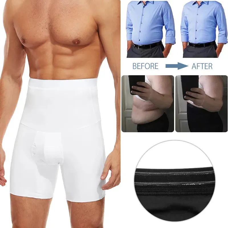 Men's Body Shaper Compression Shorts: Tummy Control Slimming Shapewear