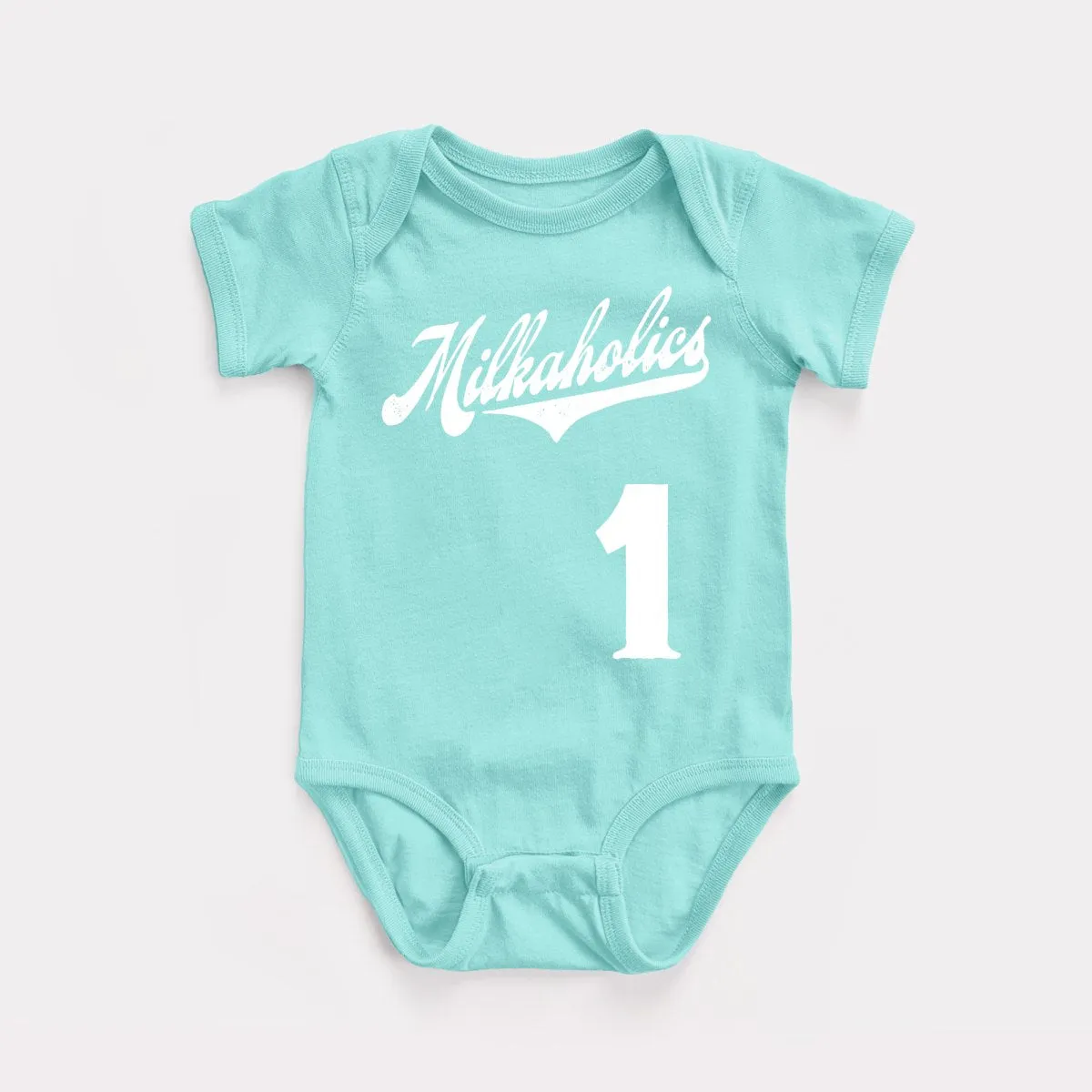 Milkaholics Script Baby Bodysuit