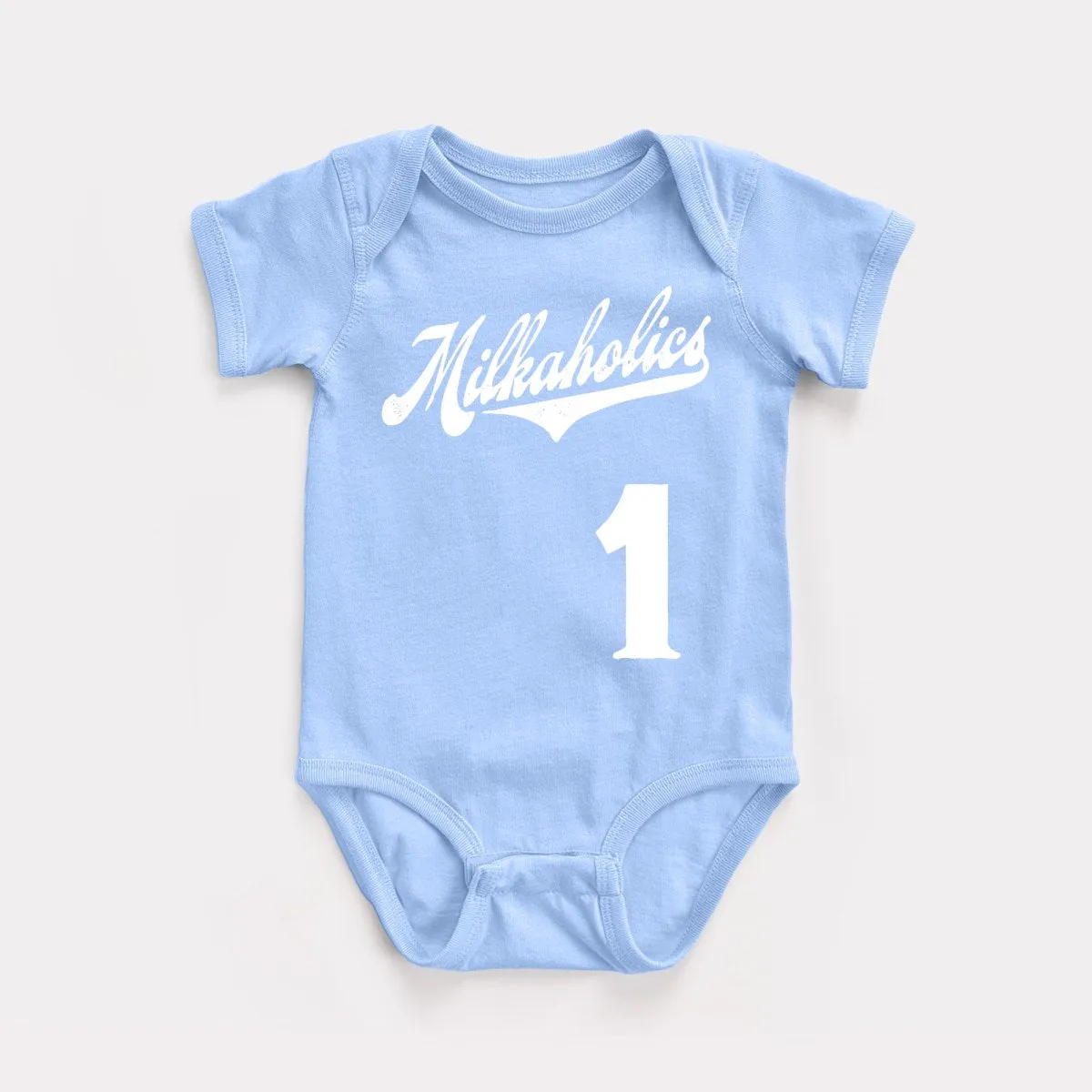 Milkaholics Script Baby Bodysuit