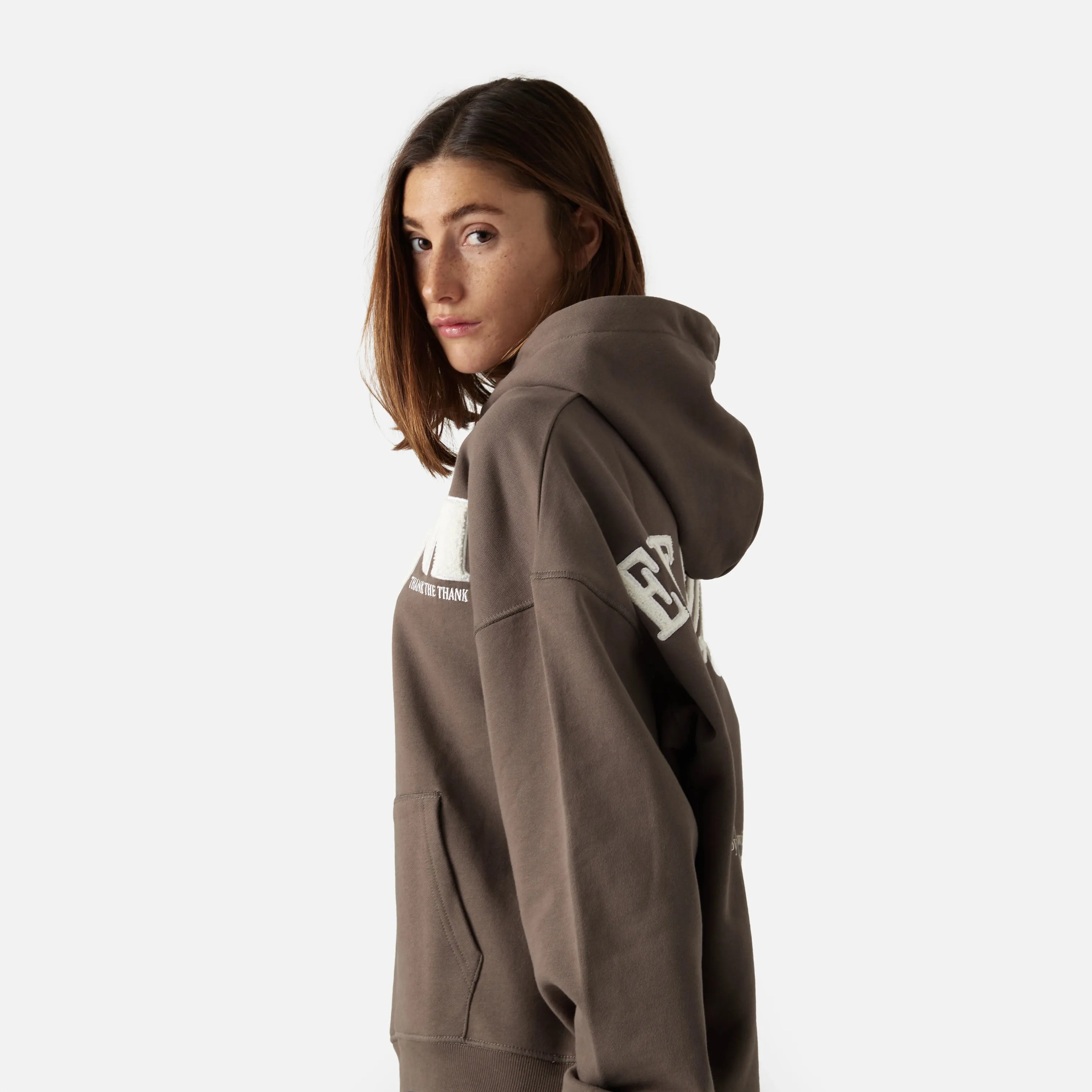 Nexus Muddy Brown Oversized Hoodie